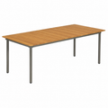 Grande table de jardin en acacia et acier