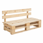 Banc de jardin en bois rustique
