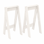 Chaises Hautes Lot de 2 en Bois de Pin Blanc