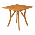 Table carrée d'extérieur en bois d'acacia