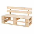 Banc de jardin en bois rustique