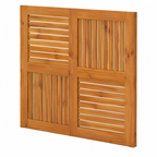 Table carrée d'extérieur en bois d'acacia