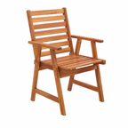 Lot de 3 chaises de jardin avec coussins