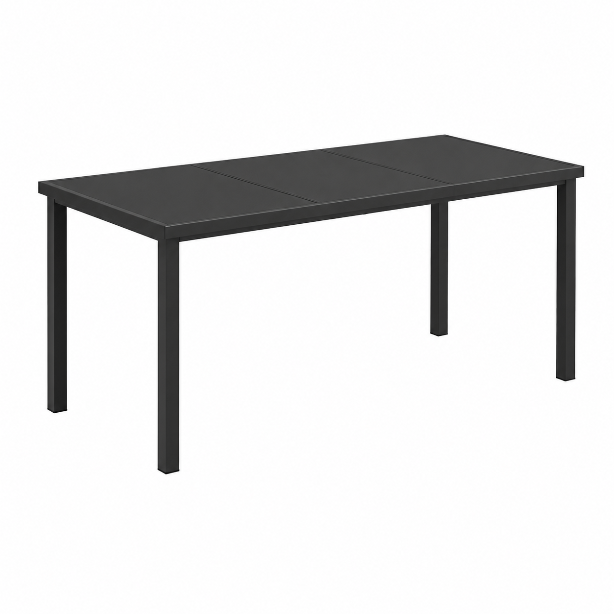 Ensemble de meubles d'extérieur 5 pièces avec coussins noirs
