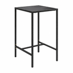 Mobilier de jardin 5 pièces avec coussins en résine tressée noire