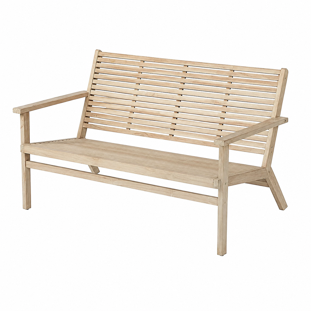 Banc extérieur en bois résistant