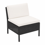 Ensemble de mobilier de jardin 3 pièces avec coussins
