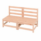 Ensemble de chaises de jardin avec coussins